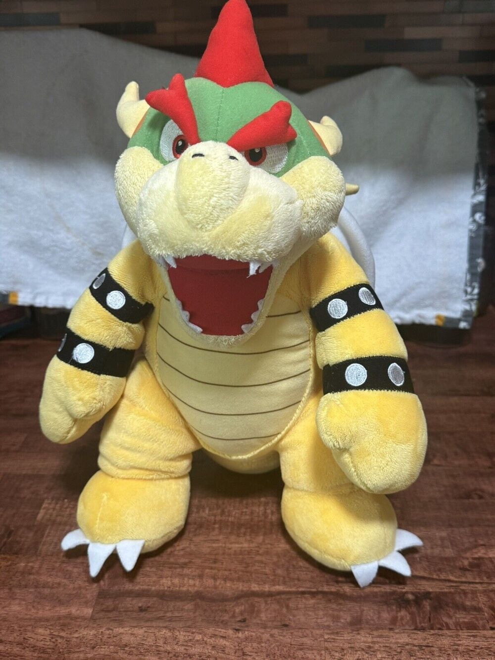 Build a Bear Super Mario Bowser King Koopa Plush 2018 No Sound Nintendo Clean